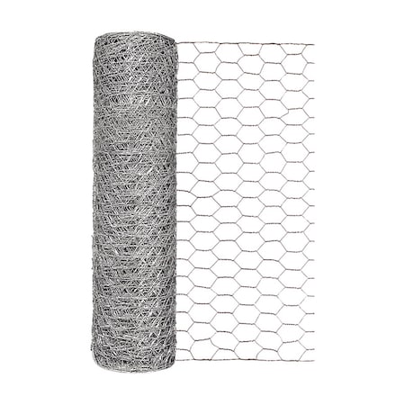 Garden Zone Garden Craft 18 in. H X 50 ft. L Galvanized Steel Poultry Netting 1 in. 161850